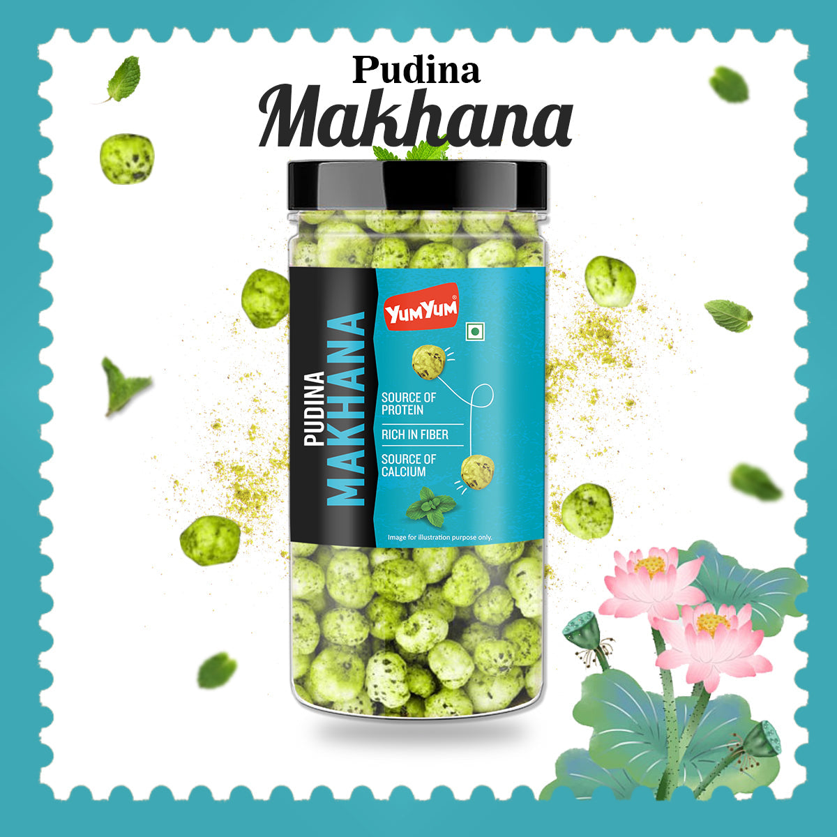Yum Yum Pudina Makhana Jar  Grab2Buy Yum Yum Grab2Buy
