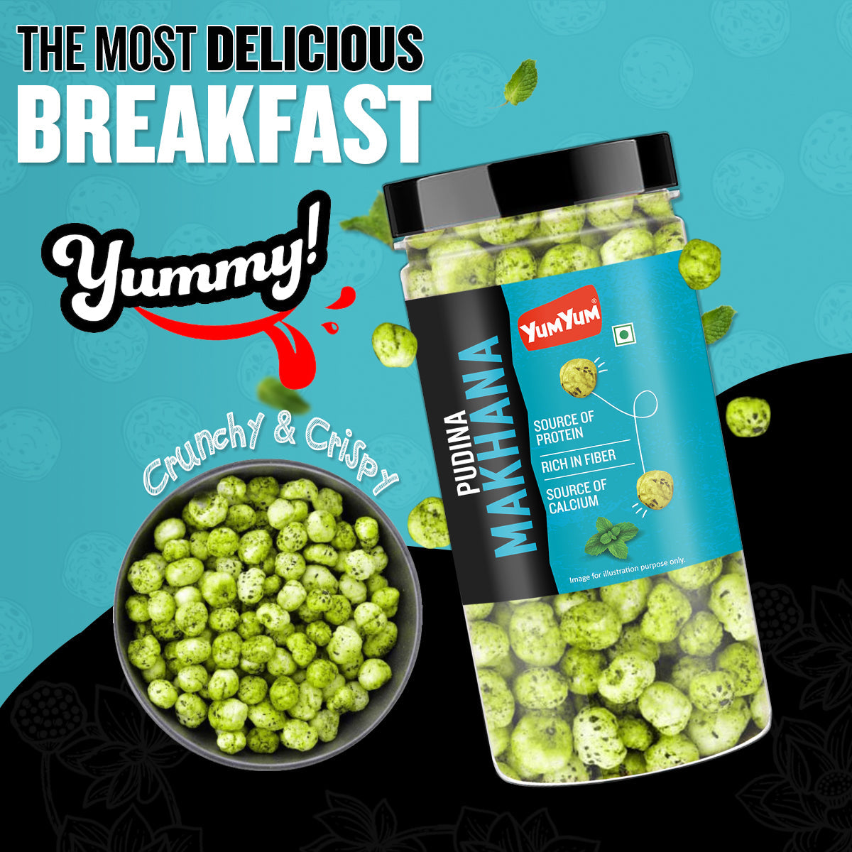Yum Yum Pudina Makhana Jar  Grab2Buy Yum Yum Grab2Buy