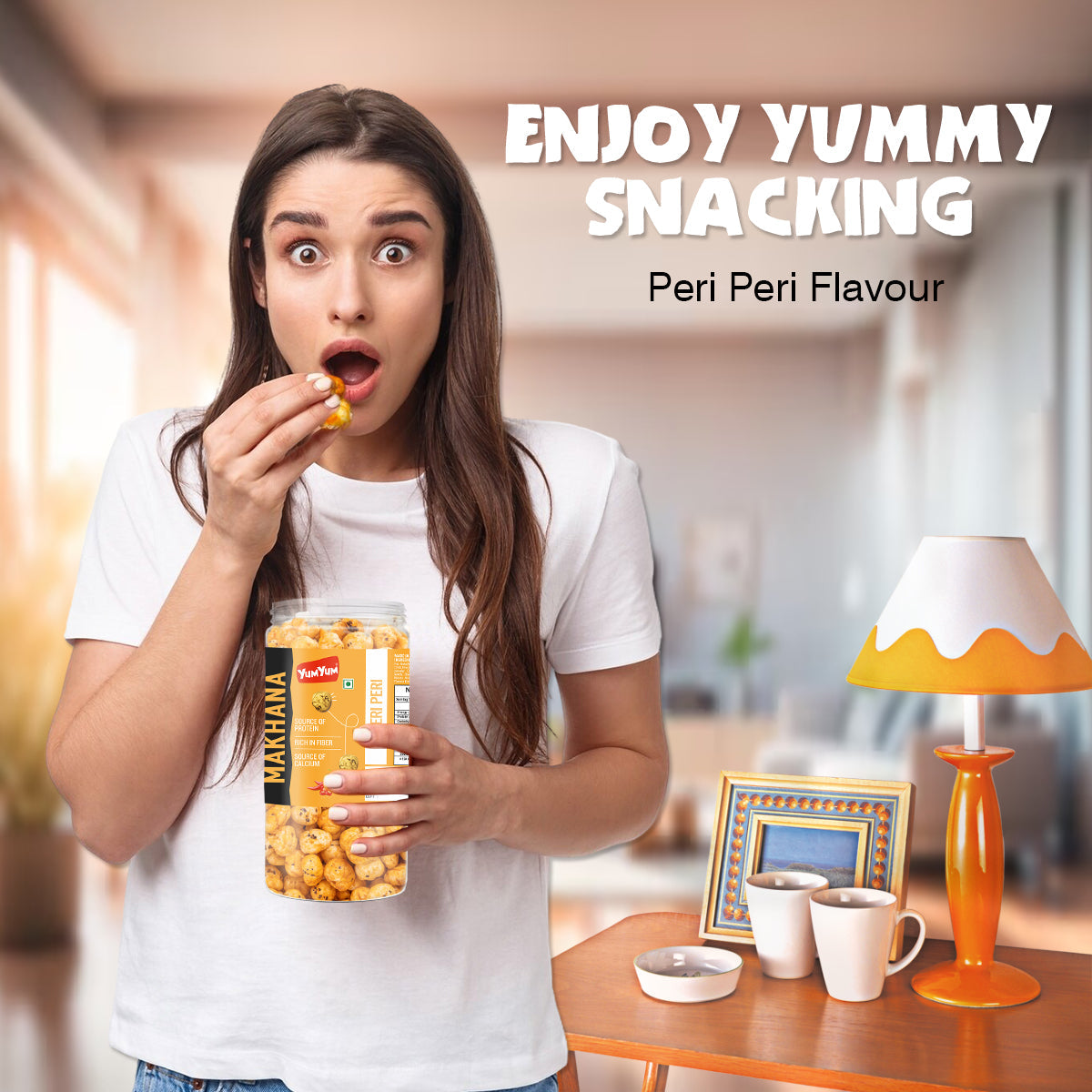 Yum Yum Peri Peri Makhana Jar  Grab2Buy Yum Yum Grab2Buy