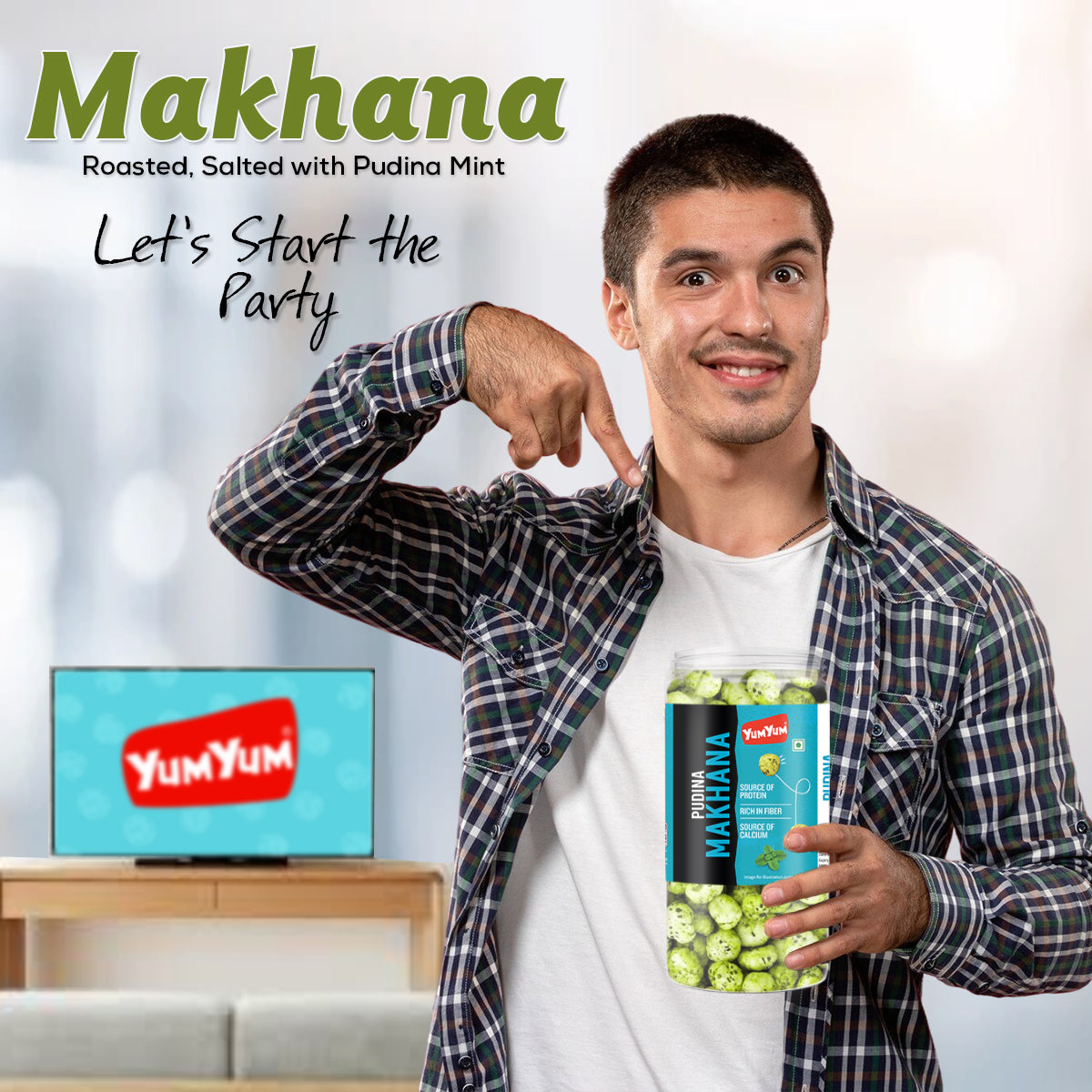 Yum Yum Pudina Makhana Jar  Grab2Buy Yum Yum Grab2Buy