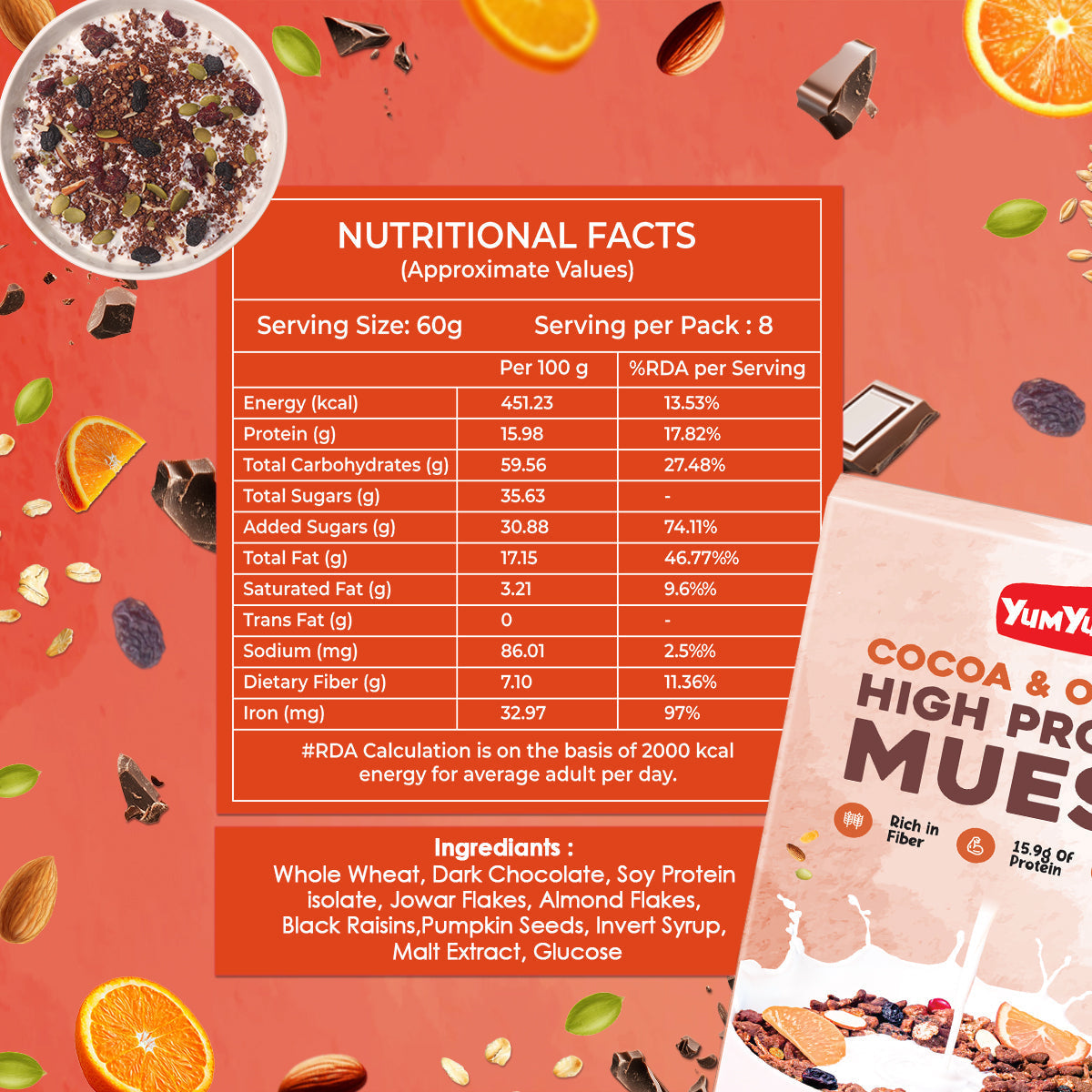 Yum Yum High Protein Muesli Box  Grab2Buy Yum Yum Grab2Buy