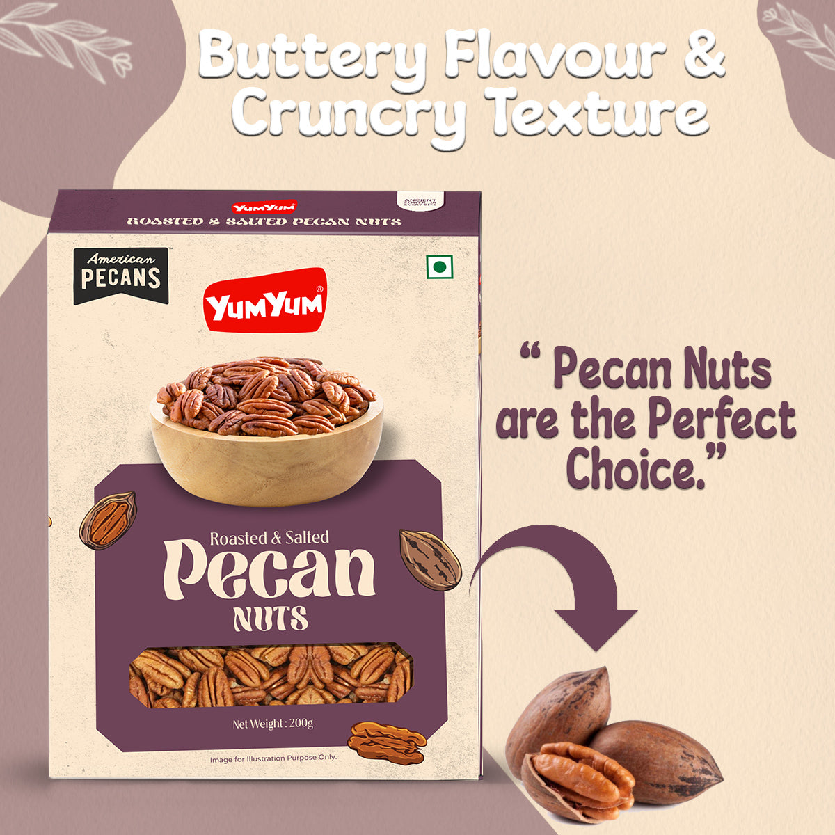 Yum Yum Roasted Pecan Nuts Box  Grab2Buy Yum Yum Grab2Buy