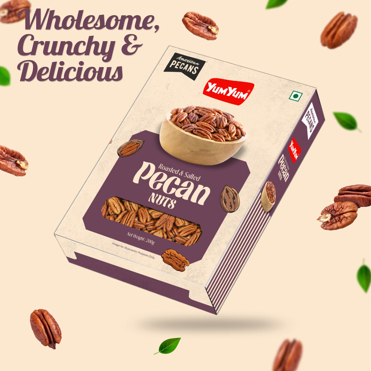 Yum Yum Roasted Pecan Nuts Box  Grab2Buy Yum Yum Grab2Buy