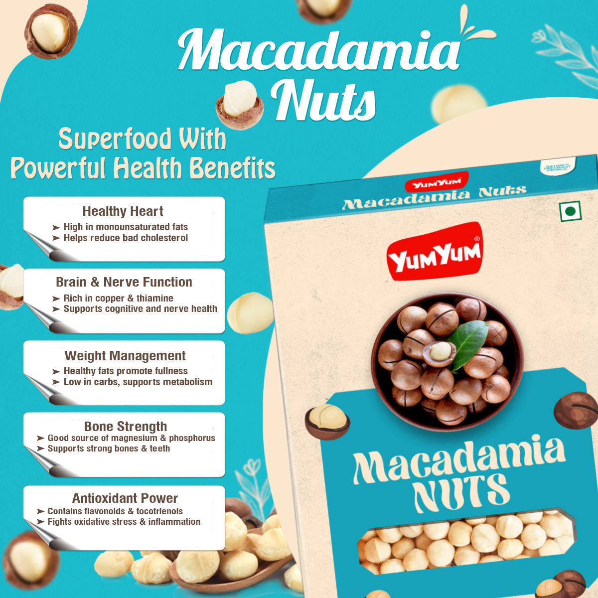 Yum Yum Premium Raw Macadamia Nuts Box  Grab2Buy Yum Yum Grab2Buy