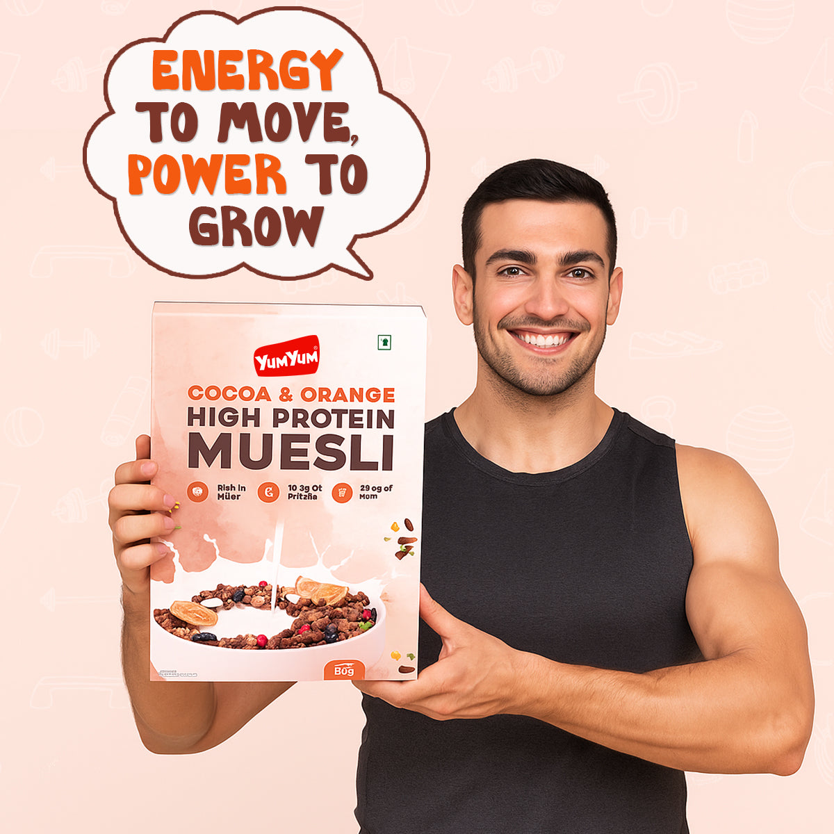 Yum Yum High Protein Muesli Box  Grab2Buy Yum Yum Grab2Buy