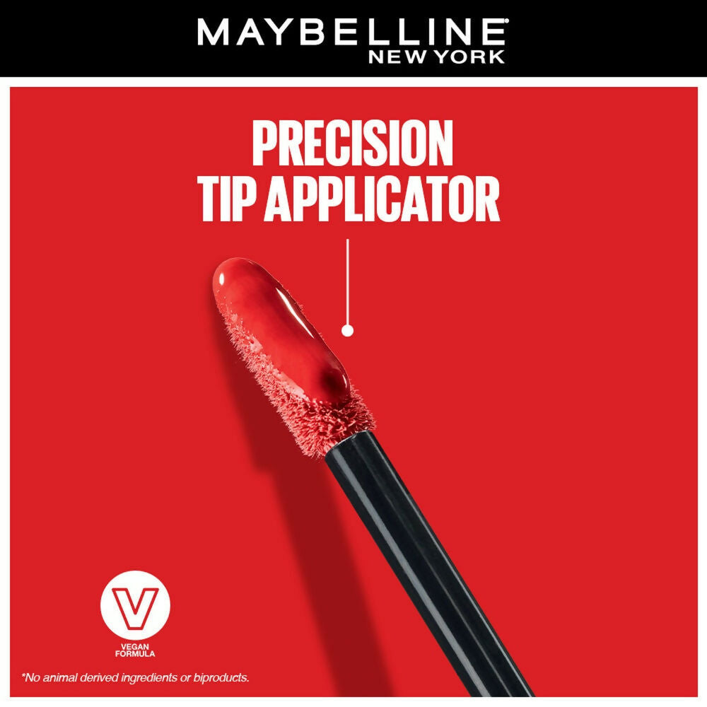 Maybelline New York Super Stay Vinyl Ink Liquid Lipstick, Instant Shine Lasts Up To 16H - Tempting