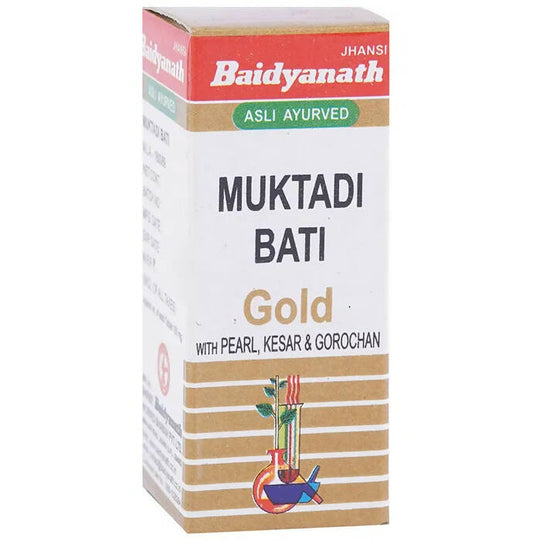 Baidyanath Jhansi Muktadi Bati (With Gold, Pearl, Kesar & Gorochan)  Grab2Buy Baidyanath Jhansi Grab2Buy