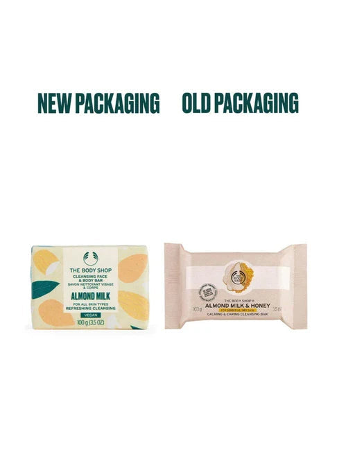 The Body Shop Almond Milk & Honey Soothing & Caring Cleansing Bar  Grab2Buy The Body Shop Grab2Buy