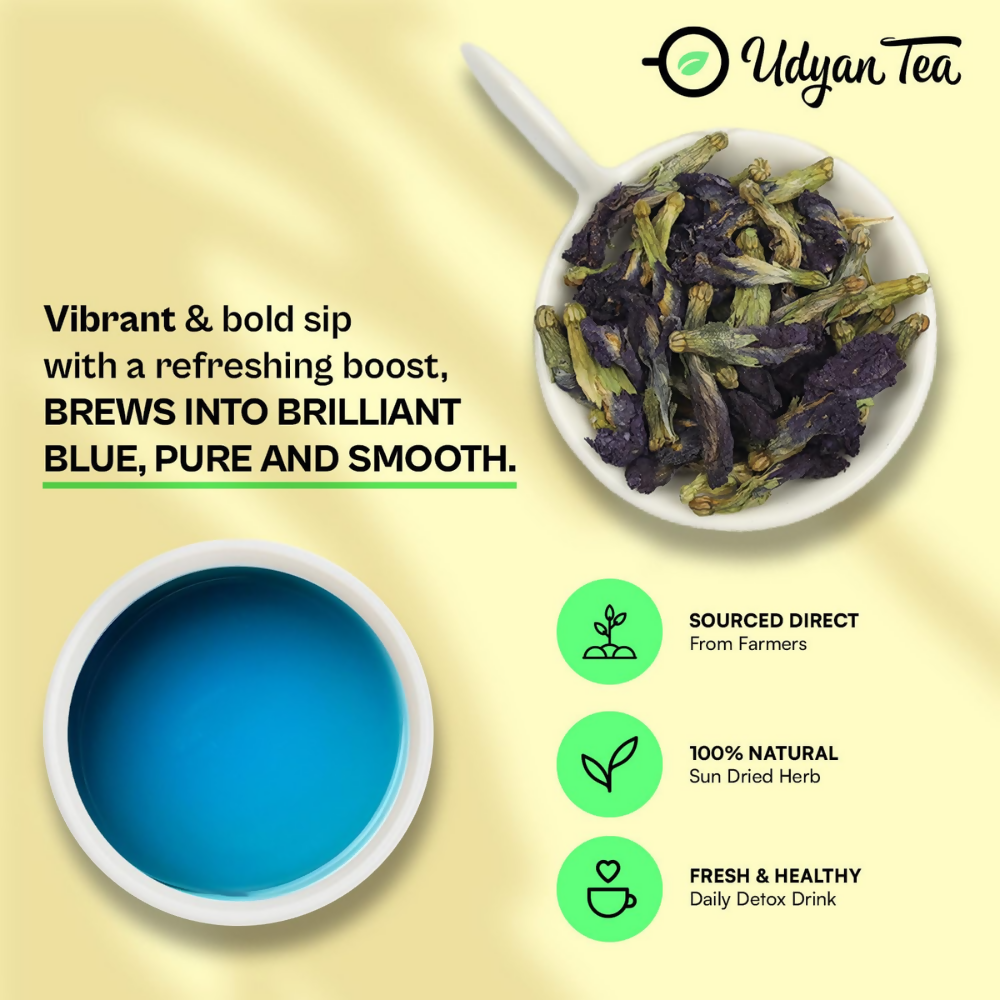 Udyan Tea Blue Pea Herbal Tea  Grab2Buy Udyan Tea Grab2Buy