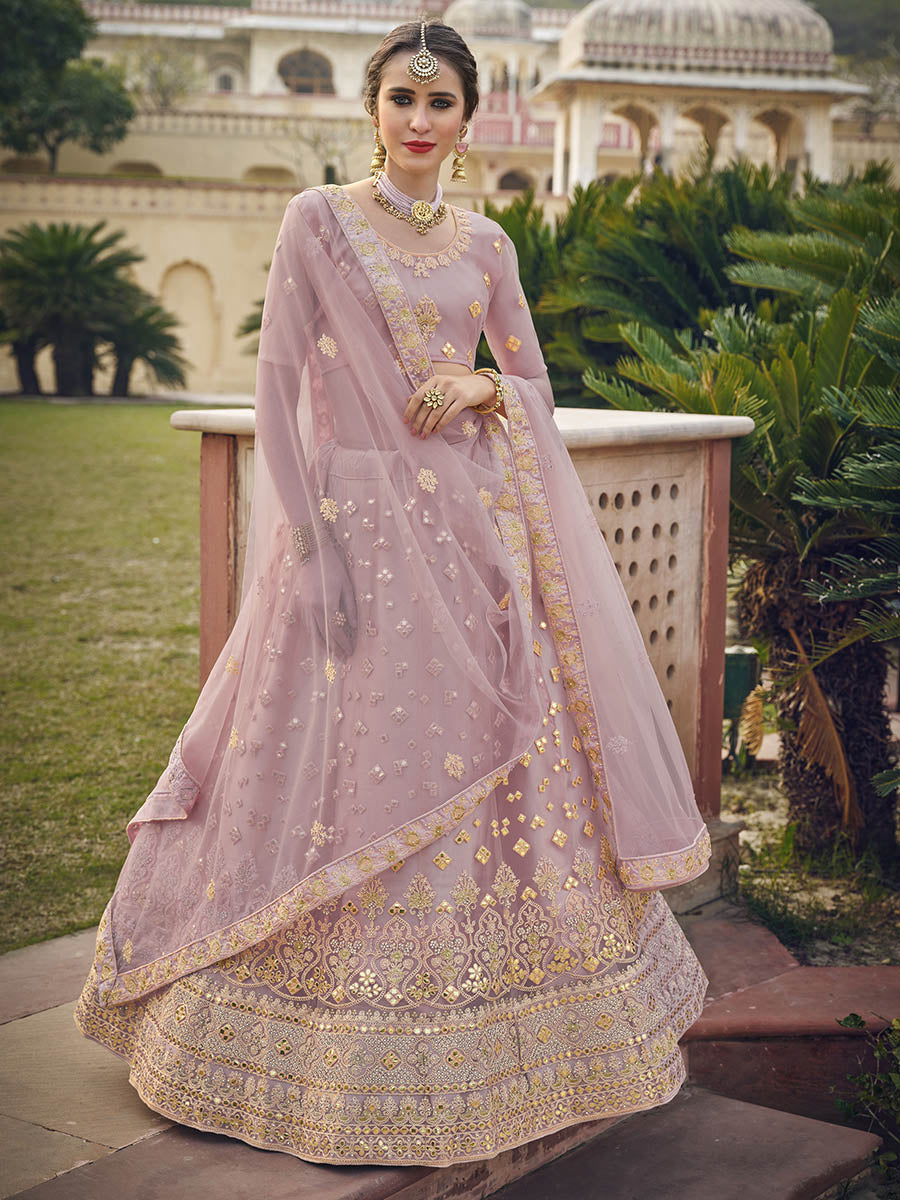 Myra Moor Net Heavy Embroidered Designer Lehenga