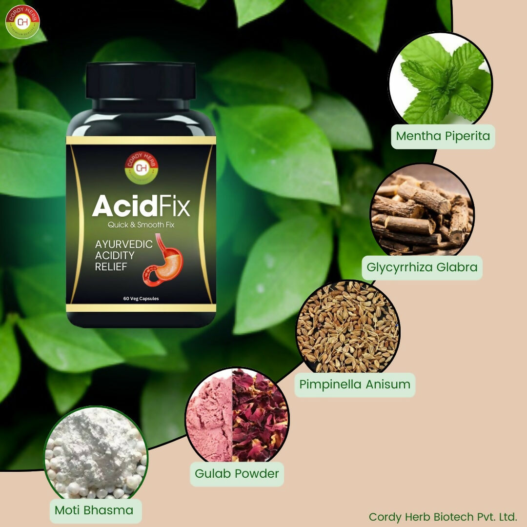Cordy Herb AcidFix Herbal Capsules - Grab2buy