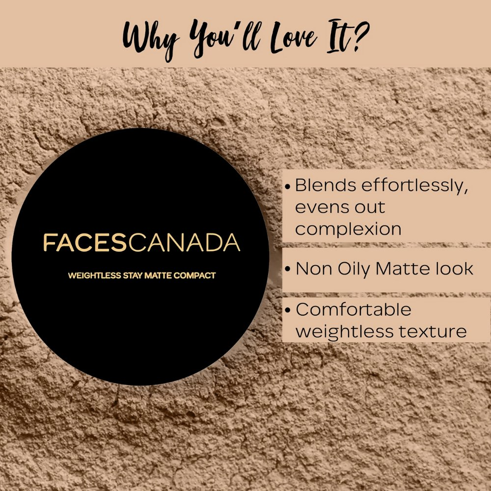 Faces Canada Compact Powder - Face Powder with SPF 20 - Natural 02