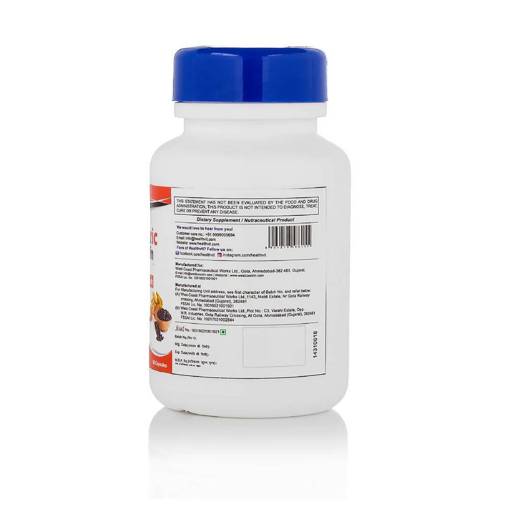 Healthvit Ultra-Pure Turmeric Curcumin Capsules - Grab2buy