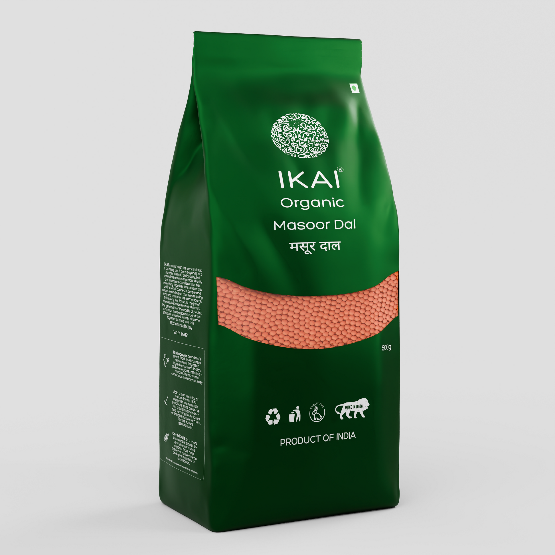 1 - Organic Split Masoor Dal - 500 gm