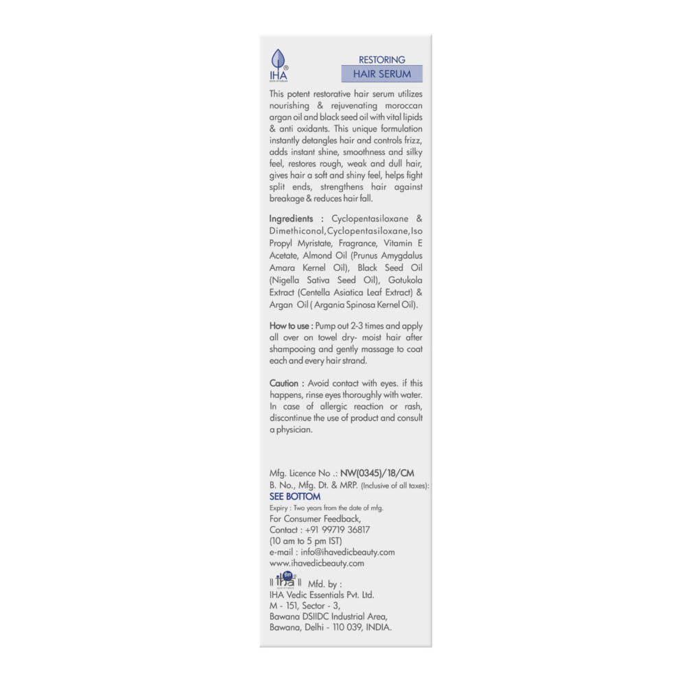 Iha Restoring Hair Serum - Grab2buy