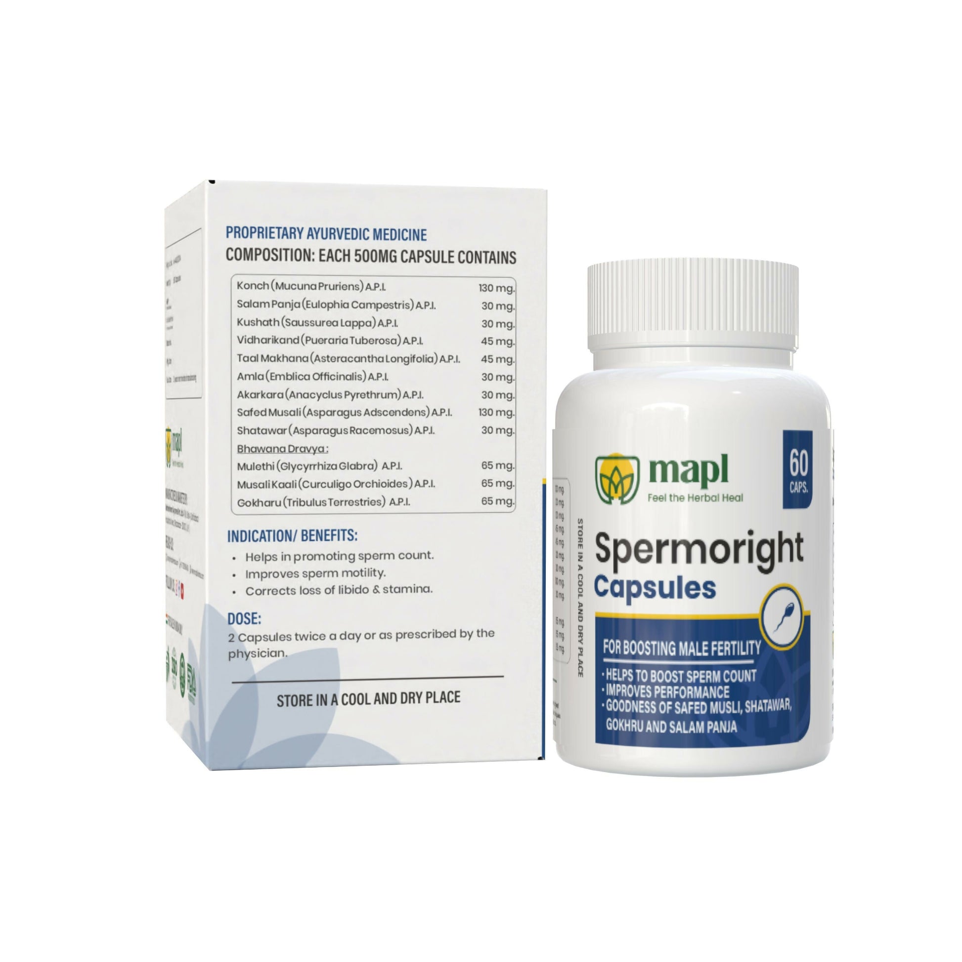 MAPL Spermoright Capsule Sperm Booster For Mens 
