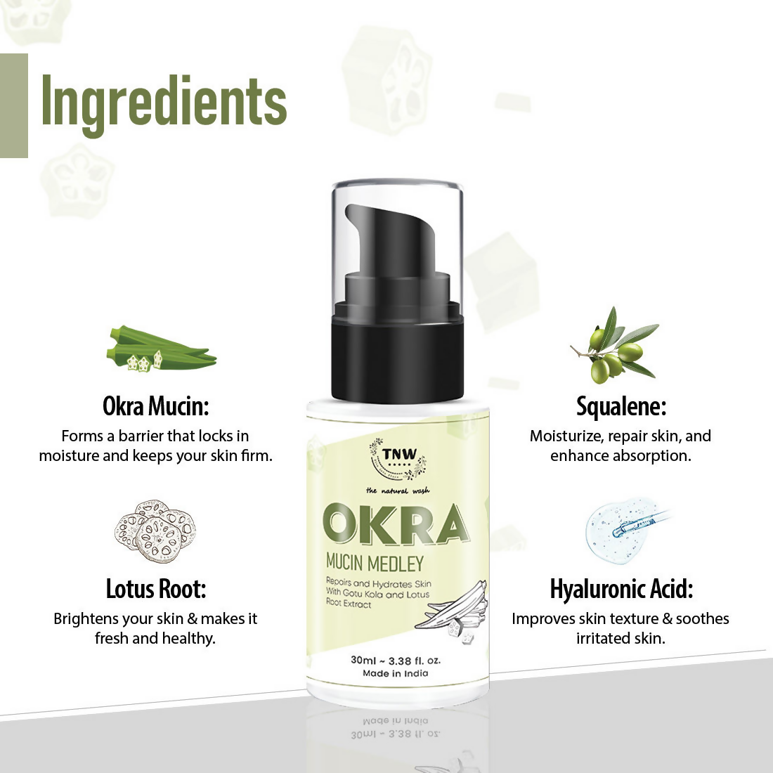 The Natural Wash Okra Mucin Serum For Long-Lasting Long-Lasting Moisturized Skin  Grab2Buy The Natural Wash Grab2Buy
