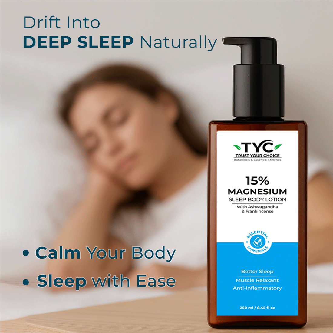 TYC 15% Magnesium Sleep Body Lotion  Grab2Buy TYC Grab2Buy