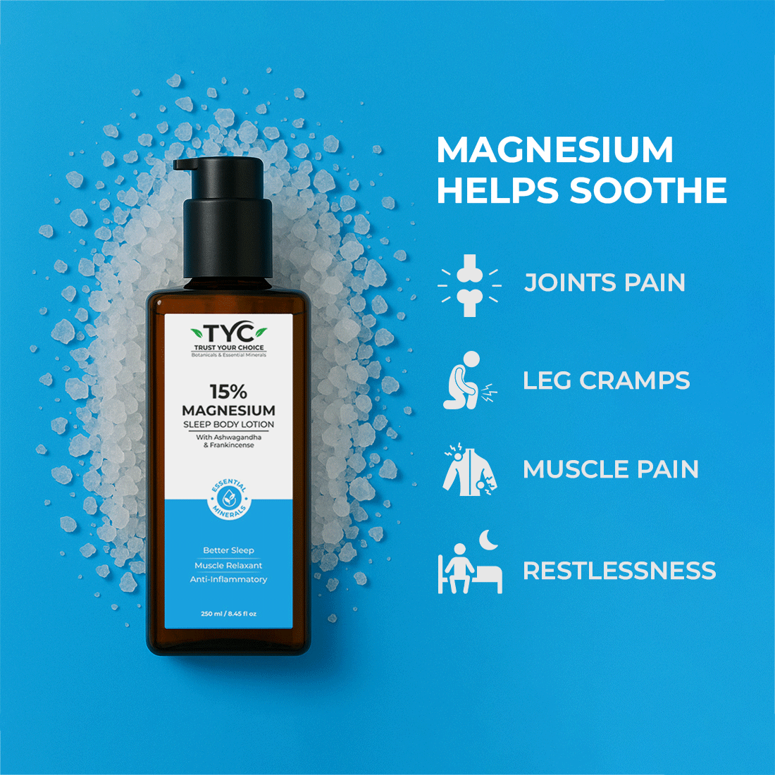 TYC 15% Magnesium Sleep Body Lotion  Grab2Buy TYC Grab2Buy