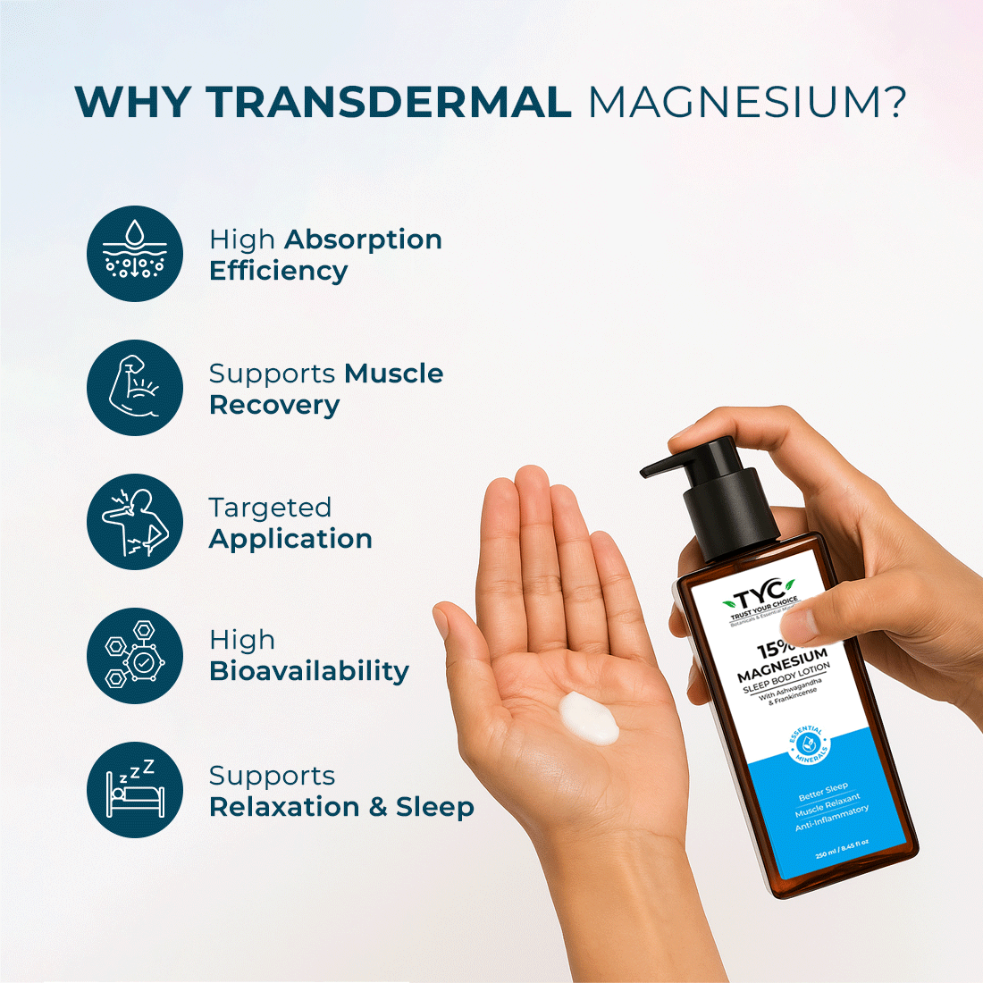 TYC 15% Magnesium Sleep Body Lotion  Grab2Buy TYC Grab2Buy