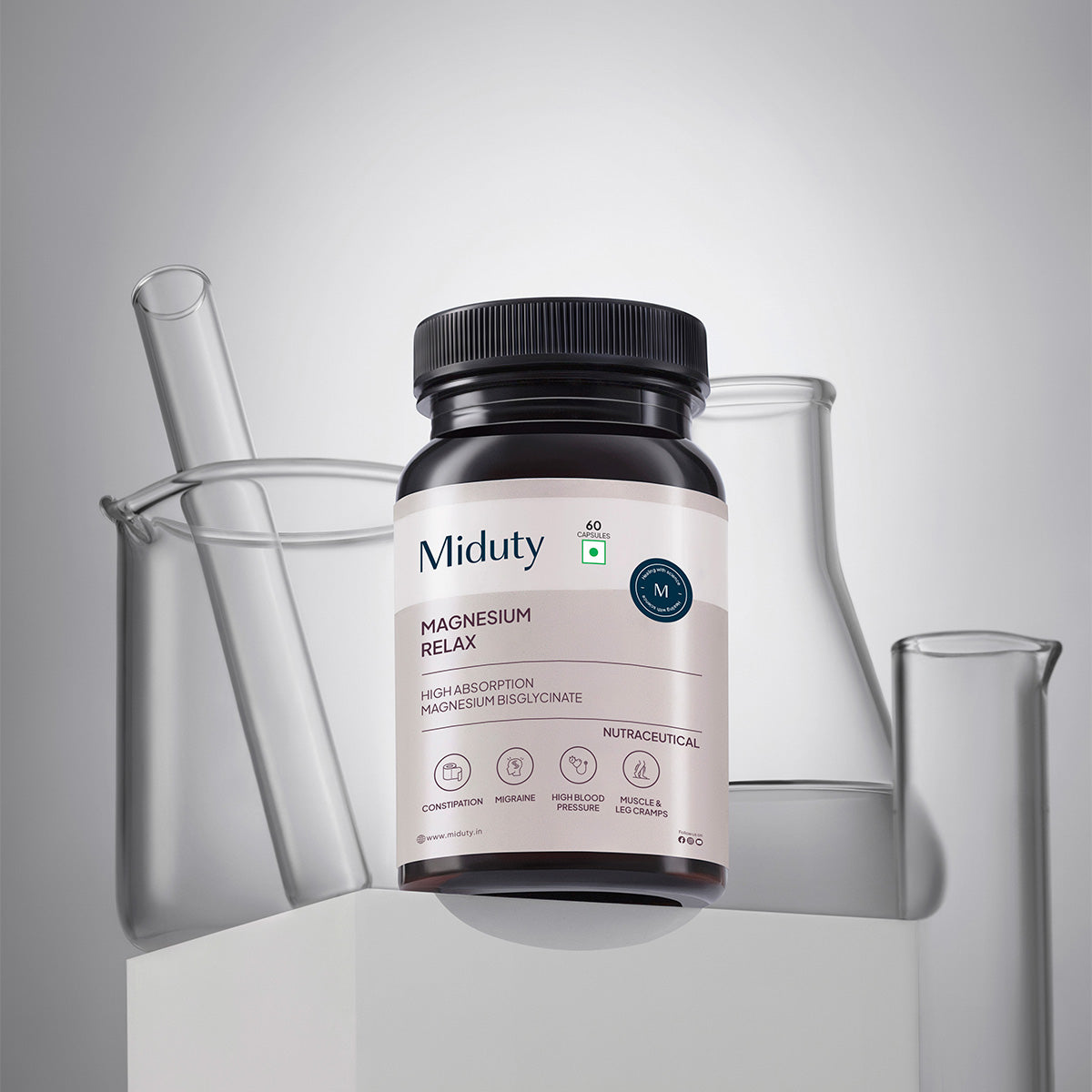 Miduty by Palak Notes Magnesium Relax Capsules 