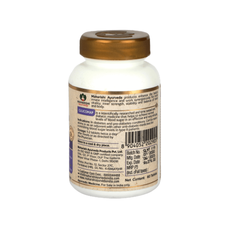 Maharishi Ayurveda Glucomap Tablets | Vedic Ayurvedic Supplement for Healthy Blood Sugar Balance 