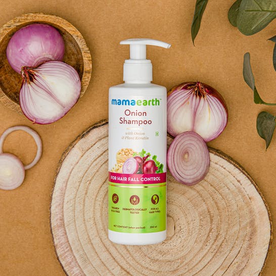 Mamaearth Onion Shampoo For Hair Fall Control