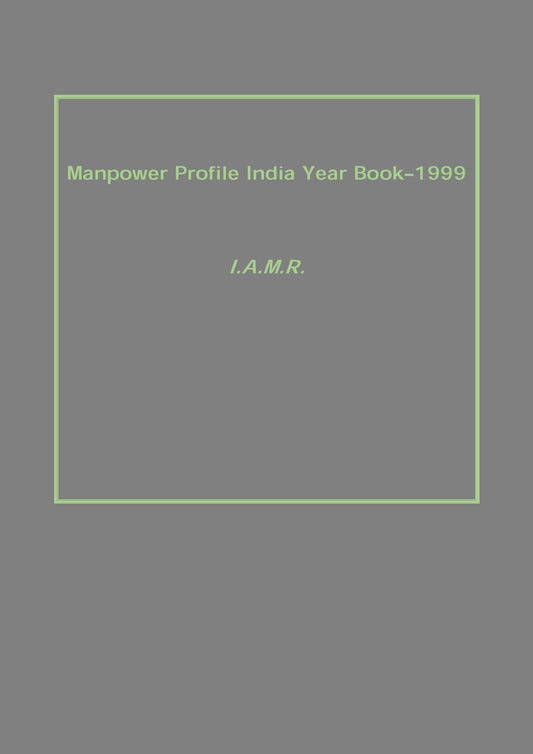 Manpower Profile India Year Book–1999 - Gyan Books 