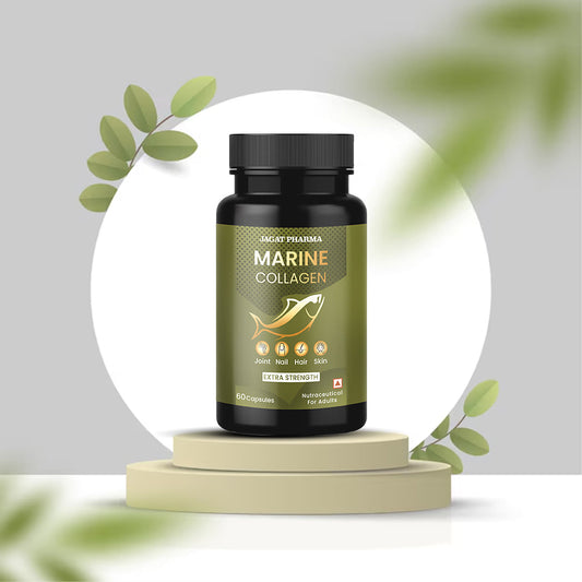 Jagat Pharma Marine Collagen Capsules for Hair, Skin, Joint, Nail, Bones 