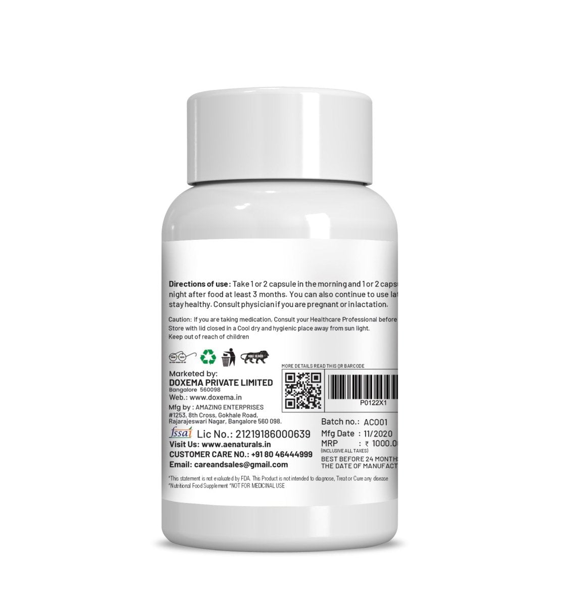 Ae Naturals Marine Nano Collagen Capsules - Grab2buy