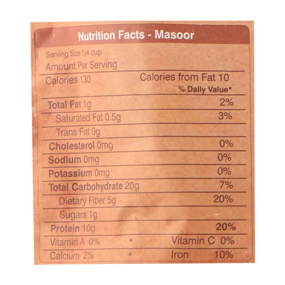 Organic Wellness Masoor Dal Split 