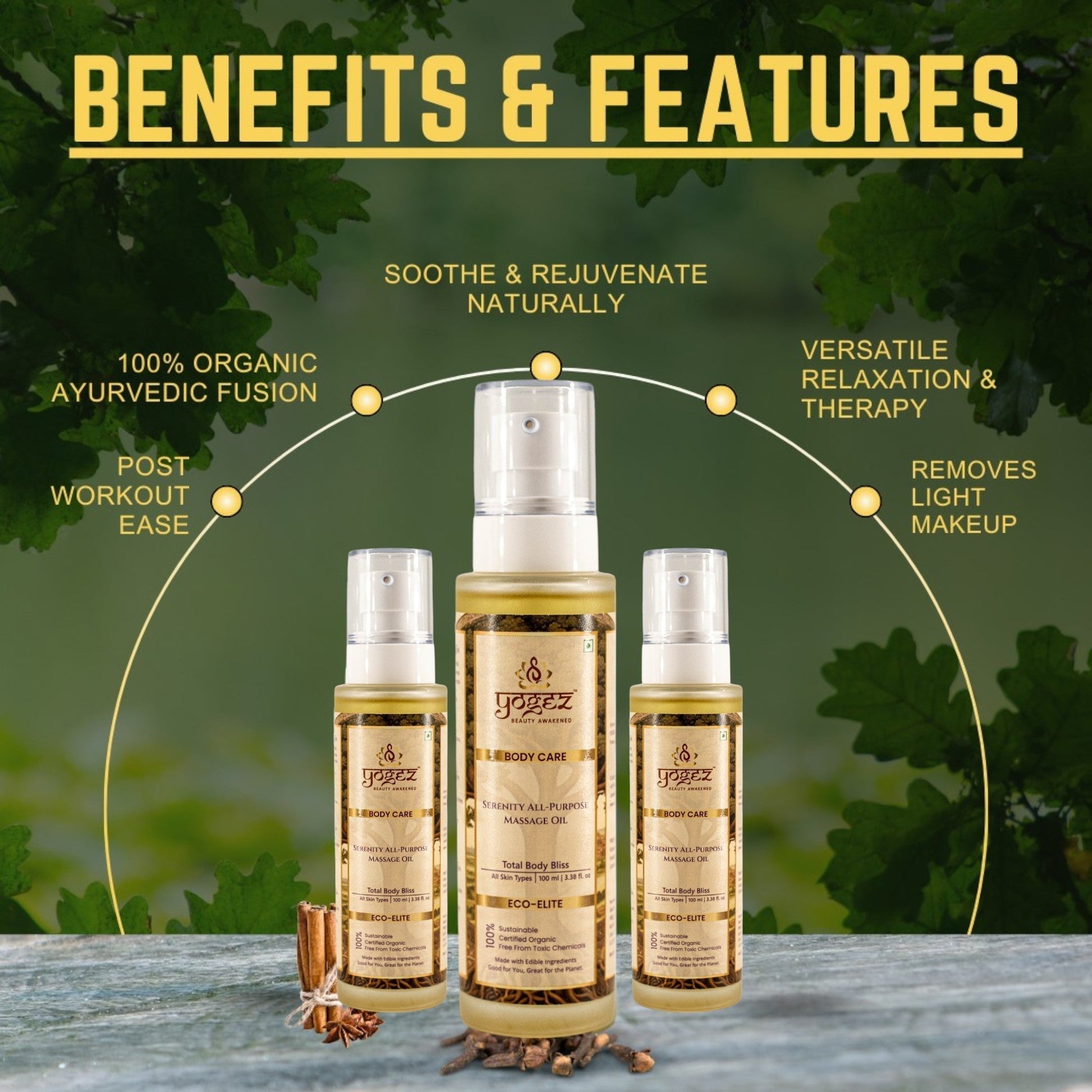Yogez Serenity All-Purpose Massage Oil  Grab2Buy Yogez Grab2Buy