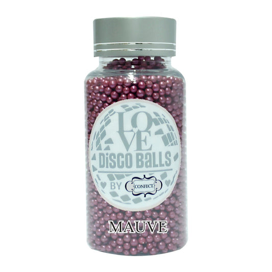 Confect Mauve Disco Balls Sprinkles 3 MM