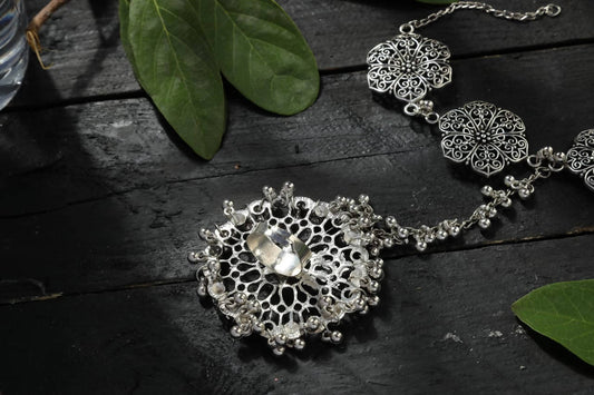 Mominos Fashion Oxidised Silver Plated Trendy Bracelet - Grab2buy