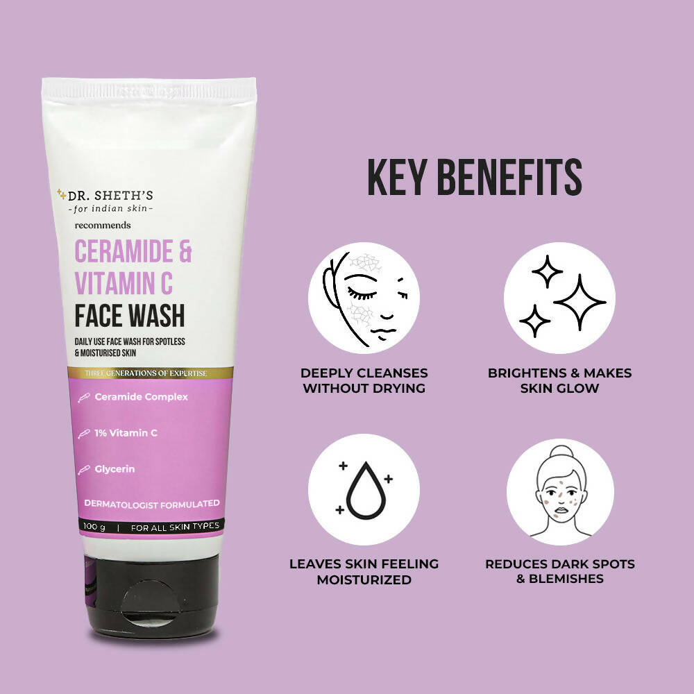 Dr. Sheth's Ceramide & Vitamin C Face Wash - Grab2buy
