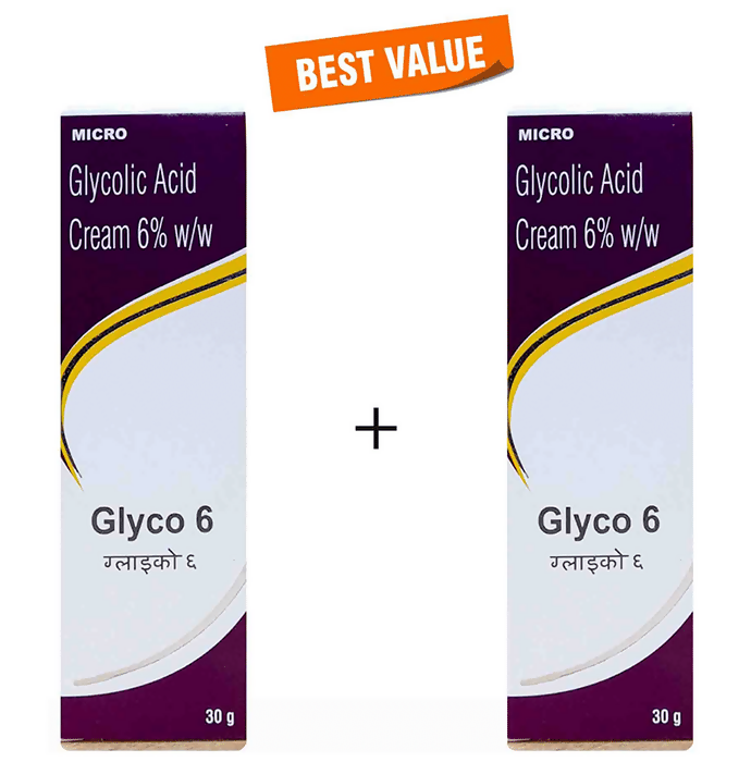 Micro Glyco 6 Glycolic Acid Cream For Dry Skin Acne & Hyperpigmentation  Grab2Buy Micro Grab2Buy