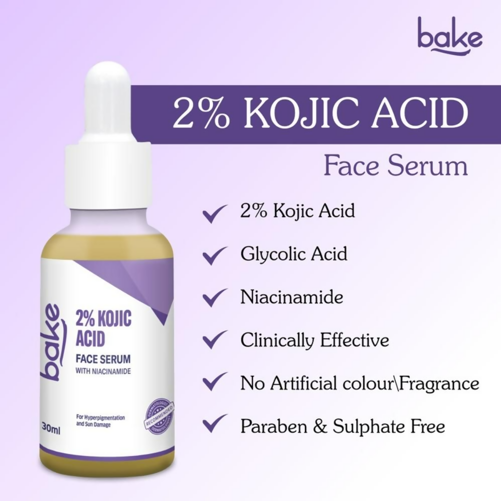 Bake 2% Kojic Acid Face Serum With Niacinamide  Grab2Buy Bake Grab2Buy