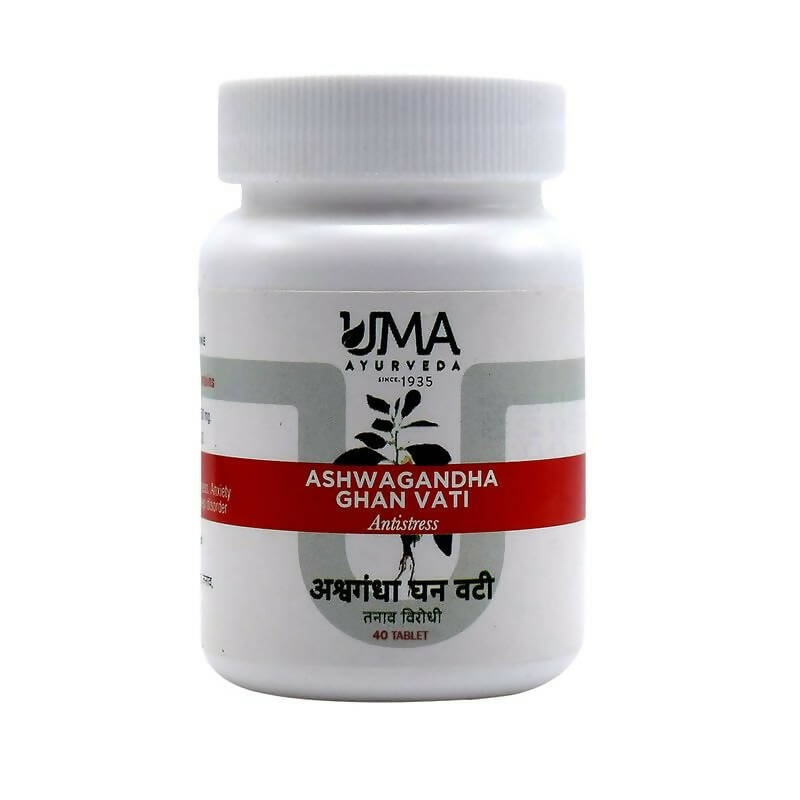 Uma Ayurveda Ashwagandha Ghan Vati Tablets 