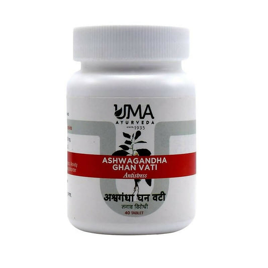 Uma Ayurveda Ashwagandha Ghan Vati Tablets 