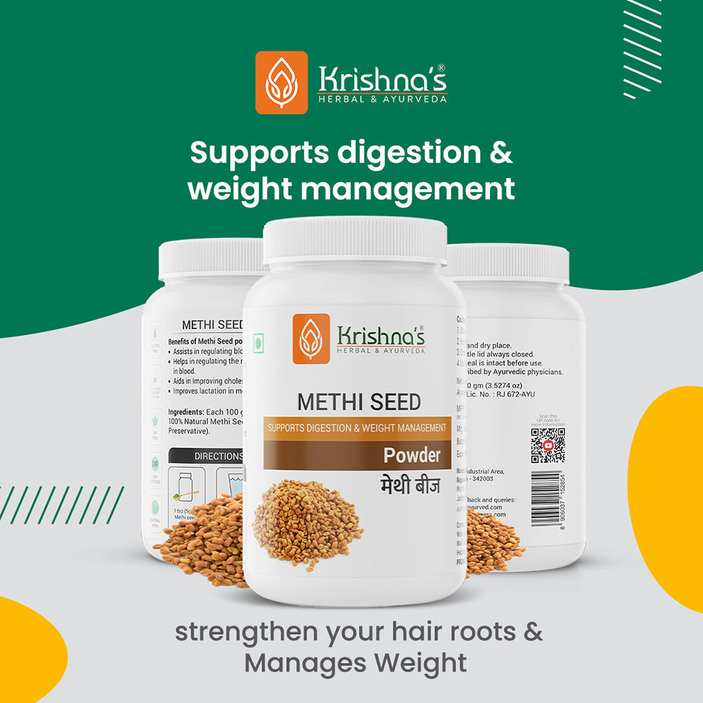 Krishna'S Herbal & Ayurveda Methi Seed Powder 