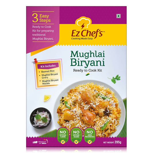 Ez Chef's Mughlai Biryani Kit - Lucknow's Famous Biryani - Grab2buy