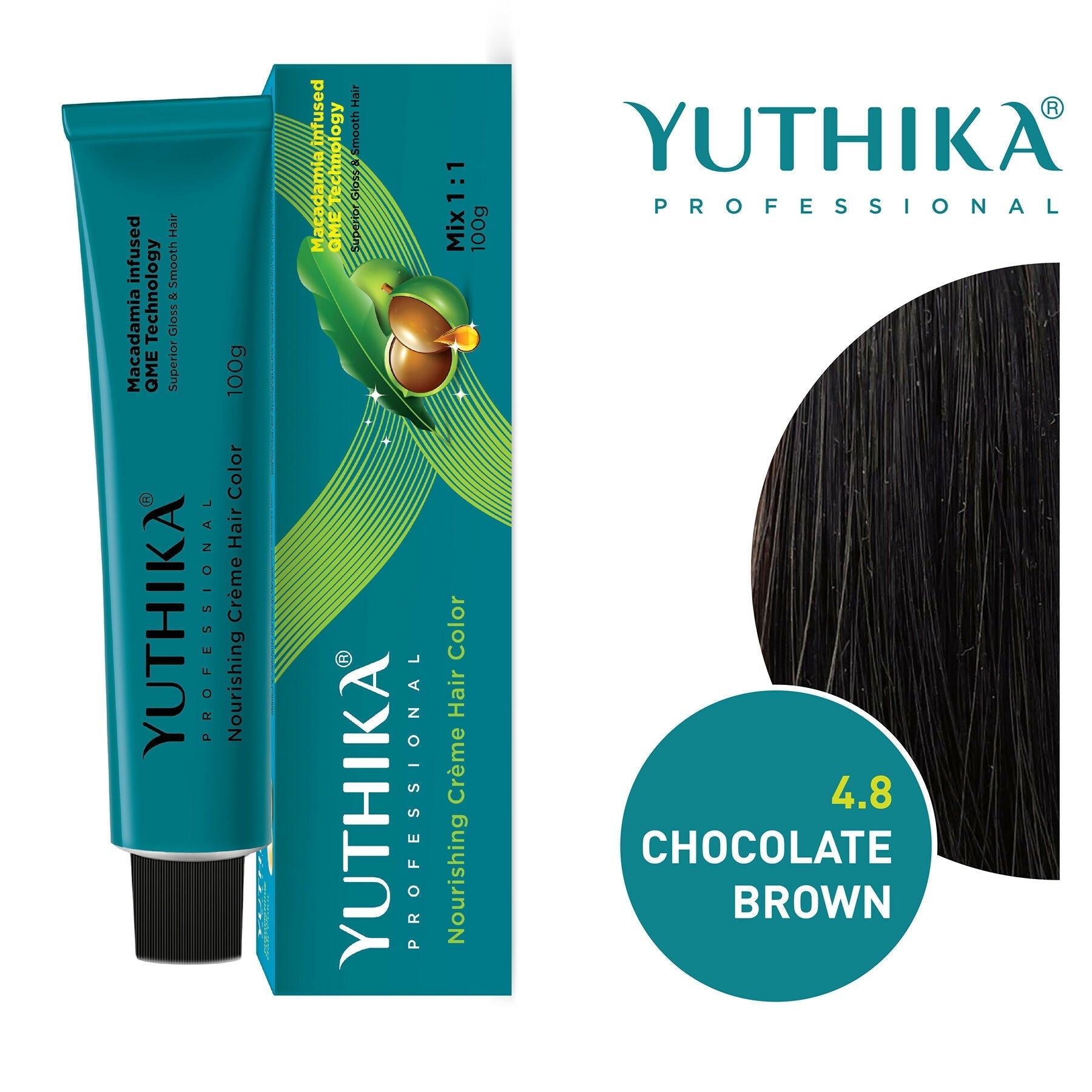 Yuthika Professional Creme Hair Colour - Chocolate Brown  Grab2Buy Yuthika Grab2Buy