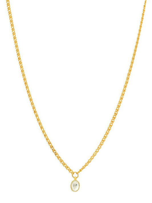 Minimalist Kundan Gold Necklace - Ruby Raang | Grab2Buy