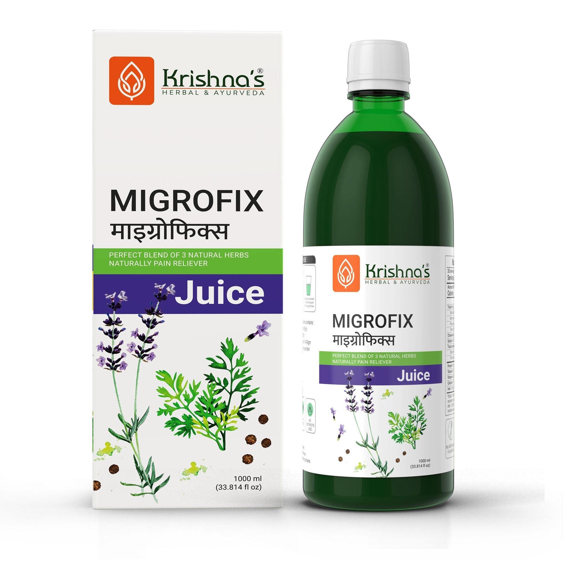 Krishna'S Herbal & Ayurveda Migrofix Juice 