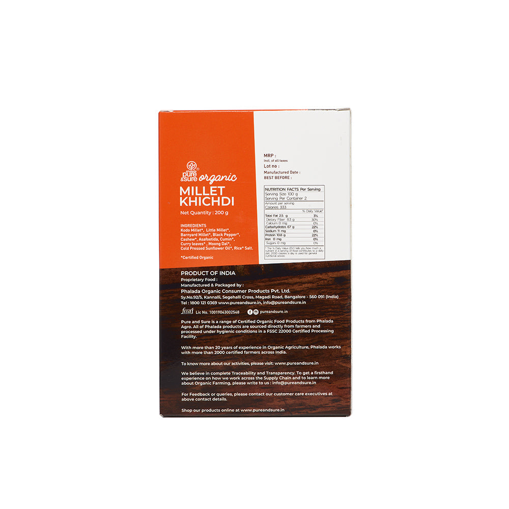 Pure & Sure Organic Millet Khichdi 