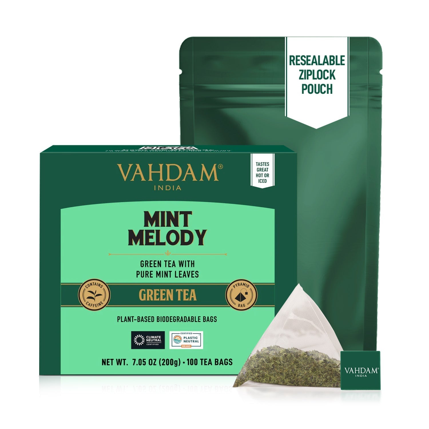 Mint Melody Green Tea, 100 Count 