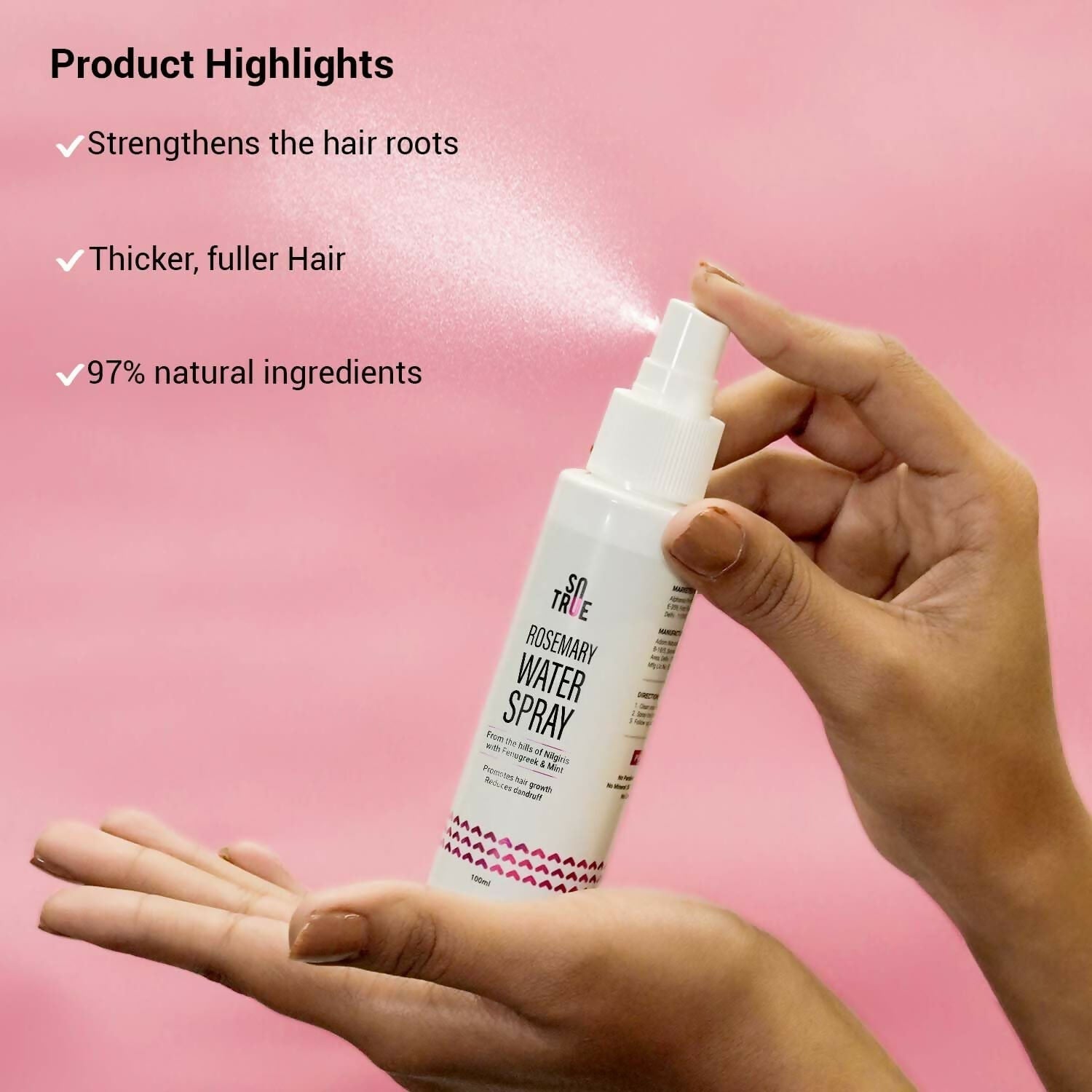 Sotrue Rosemary Water Spray For Hair Growth 