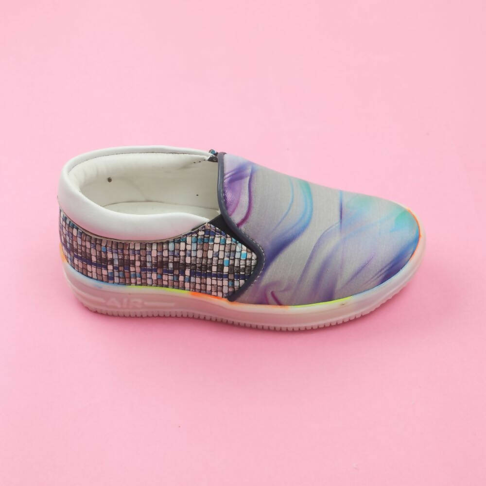 Tiny Bugs Unisex Sea Printed Slip Ons Sneakers - Grey  Grab2Buy Tiny Bugs Grab2Buy