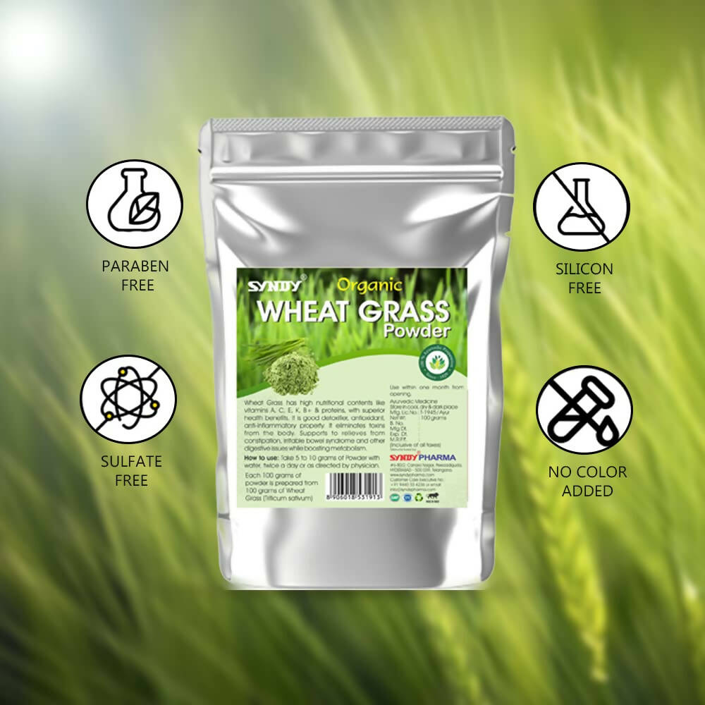 Syndy Pharma Organic Wheat Grass Powder 