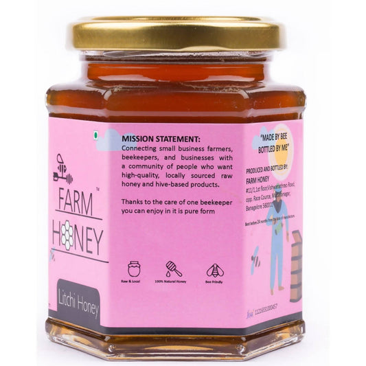 Farm Honey Litchi Honey - Limited Time Offer Genie India